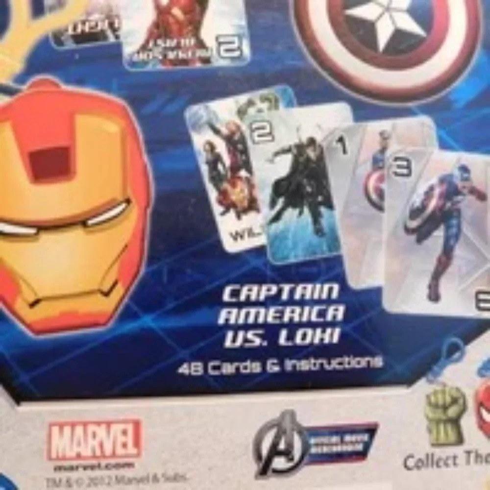 Iron Man and Captain America Mini Games with Backpack Clip On